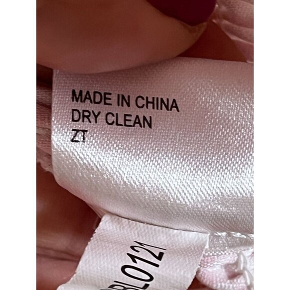 Gianni Bini Top Milkmaid XL Pink Plaid Smock Western Boho Festival Coquette 80s - Picture 9 of 10